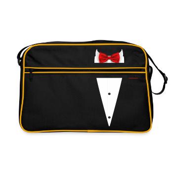Conception de smoking avec noeud papillon pour les mariages et - Sac Retro - noir/or - Devant