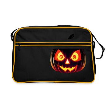 Hallowen Spooky Pumpkin Design Gift for Hallows - Retro Bag - black/gold - Front
