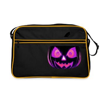 Hallowen Spooky Pumpkin Design Gift for Hallows - Retro Bag - black/gold - Front