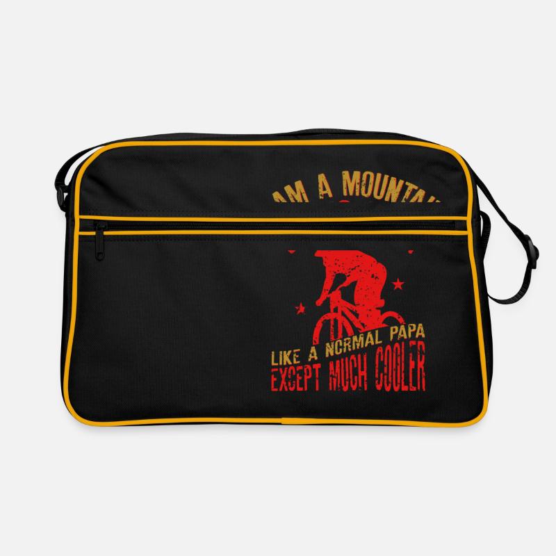 I Am A Mountain Biking Papa Funny Gift for Retro Bag
