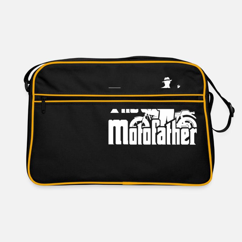 Le cadeau de conception Motofather pour les papas de moto Sac Retro
