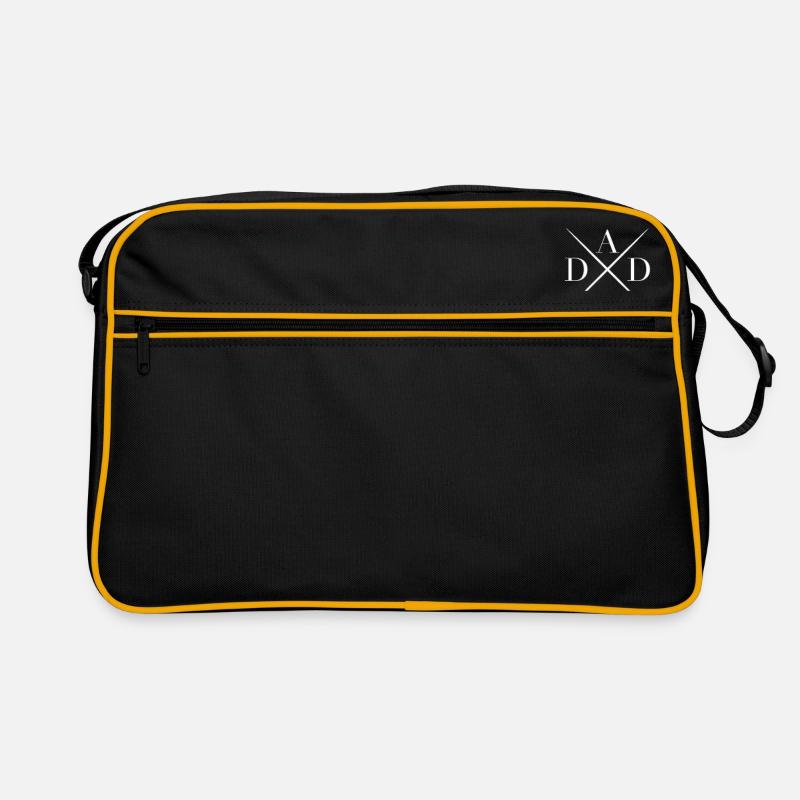 Papa Vater Dad 2025 Geschenk - Retro Tasche - Schwarz/Gold