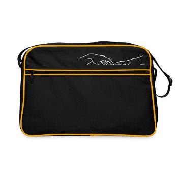 Creation of Adam - Michelangelo - Retro Bag - black/gold - Front