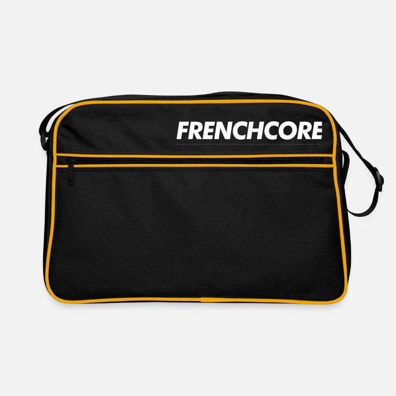 Frenchcore is my Religion - Retro Bag - black/gold