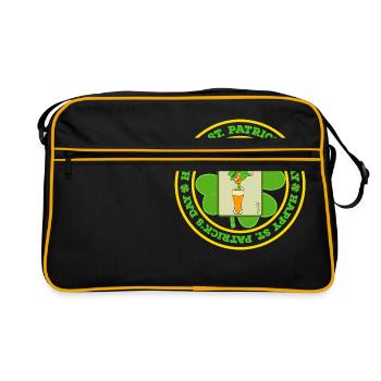 Jungs! Haben Sie dieses St Patrick TStück, das " - Retro Tasche - Schwarz/Gold - Vorne