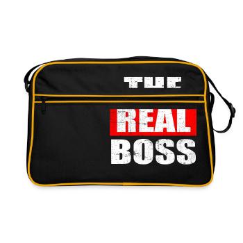A Real Tee For The Bossy You Saying "The Real - Retro Bag - black/gold - Front