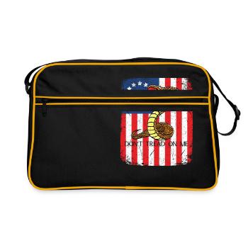 "Deadly" Cobra Design King Cobra Unique Design - Retro Bag - black/gold - Front