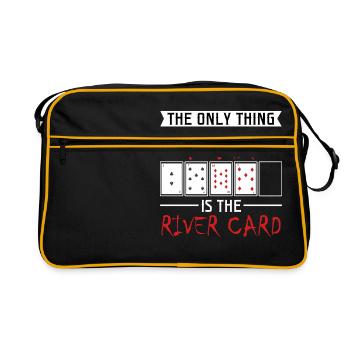 The Only Thing Fear Is The River Card Tshirt - Retro Bag - black/gold - Front