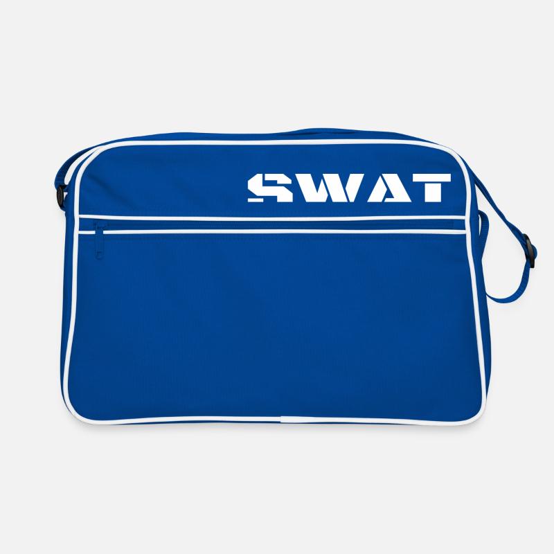 SWAT Special Weapons And Tactics Stencil Text Retro Bag