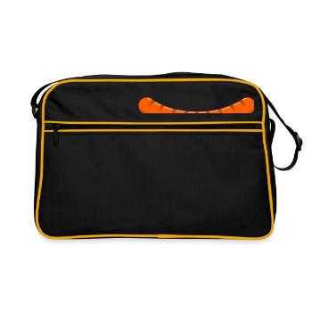 Saucisse grillée - Sac Retro - noir/or - Devant