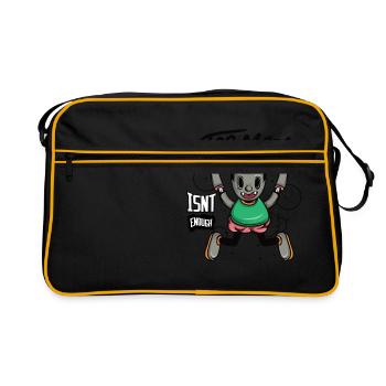 Hey! Obtenez ce teeshirt unique et détaillé en - Sac Retro - noir/or - Devant
