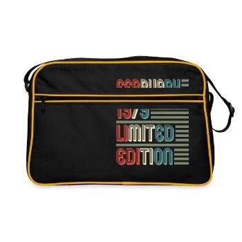 February Cool Vintage Retro Birthday Gift For - Retro Bag - black/gold - Front