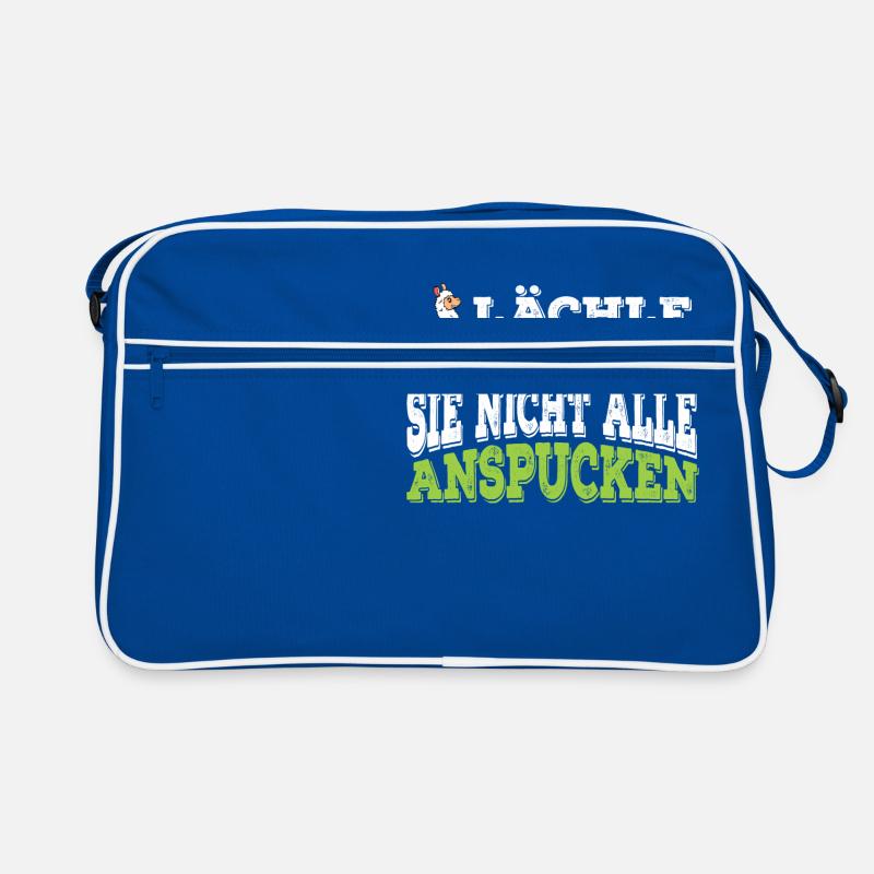 "Lächle Du Kannst Sie Nicht Alle Anspucken" Retro Tasche