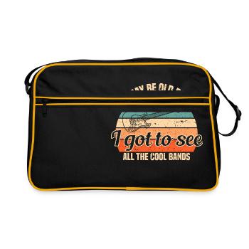 Quand "Pas de musique, pas de vie", saisissez - Sac Retro - noir/or - Devant