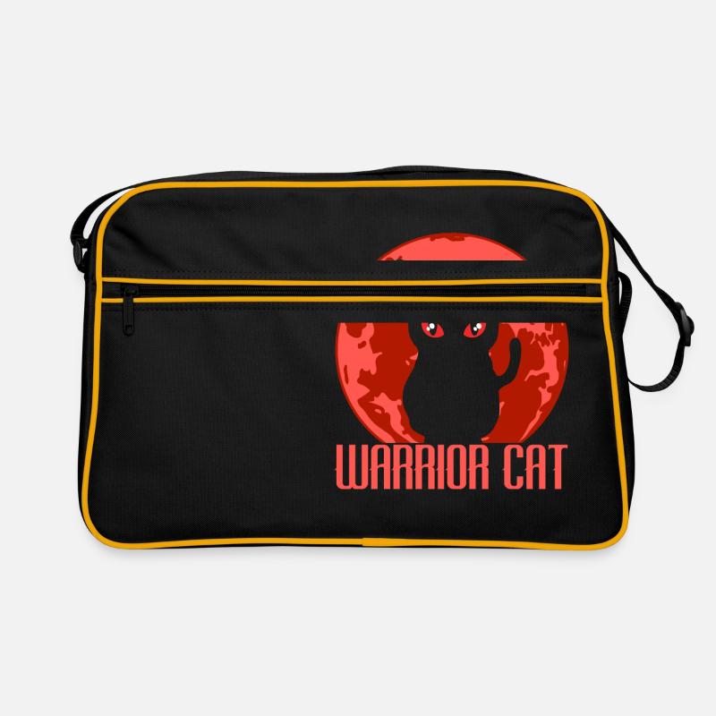 Karate Martial Arts Fechter Ninja Warrior - Retro Tasche - Schwarz/Gold