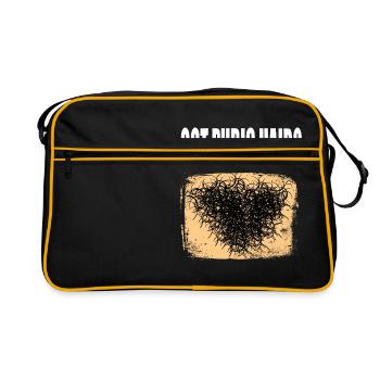 Lustiges erwachsenes SpaßHemd für Erwachsene " - Retro Tasche - Schwarz/Gold - Vorne
