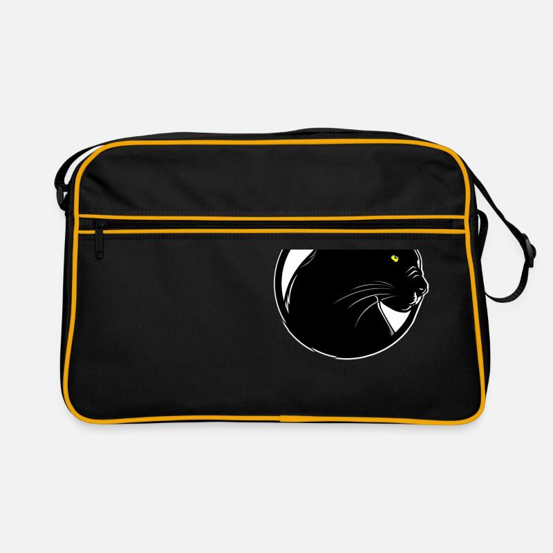 Panthères - Sac Retro - noir/or