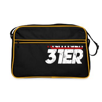 Richtiger 31er Verräter Paragraph 31 Geschenk - Retro Tasche - Schwarz/Gold - Vorne
