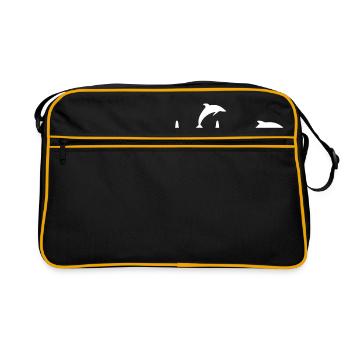 Dauphin de Dolphin - Sac Retro - noir/or - Devant