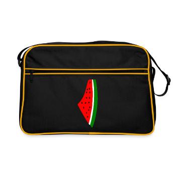 Melon pastèque - Sac Retro - noir/or - Devant