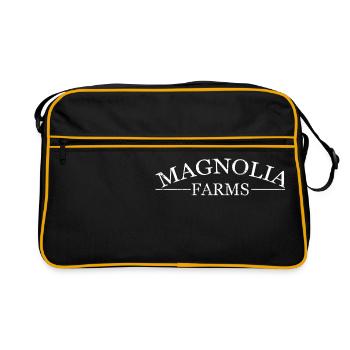Magnolia Farms College Supporter - Retro Tasche - Schwarz/Gold - Vorne