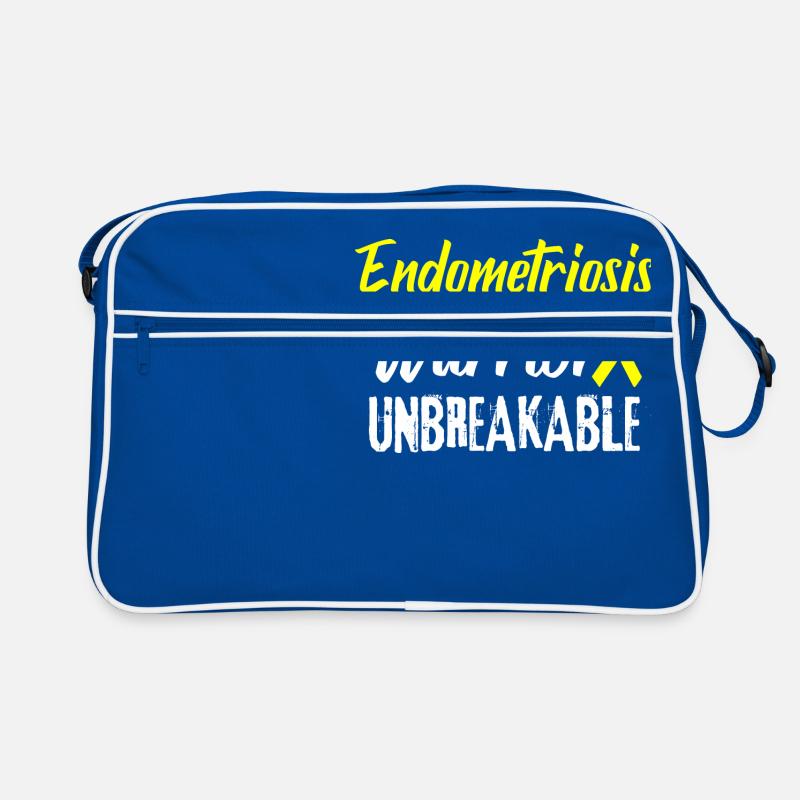 Endometriose-Krankheit Bewusstsein Krieger Retro Tasche