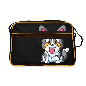 Puppy Dog - Retro Bag - black/gold - Front