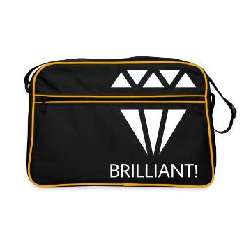 brillant - Sac Retro - noir/or - Devant