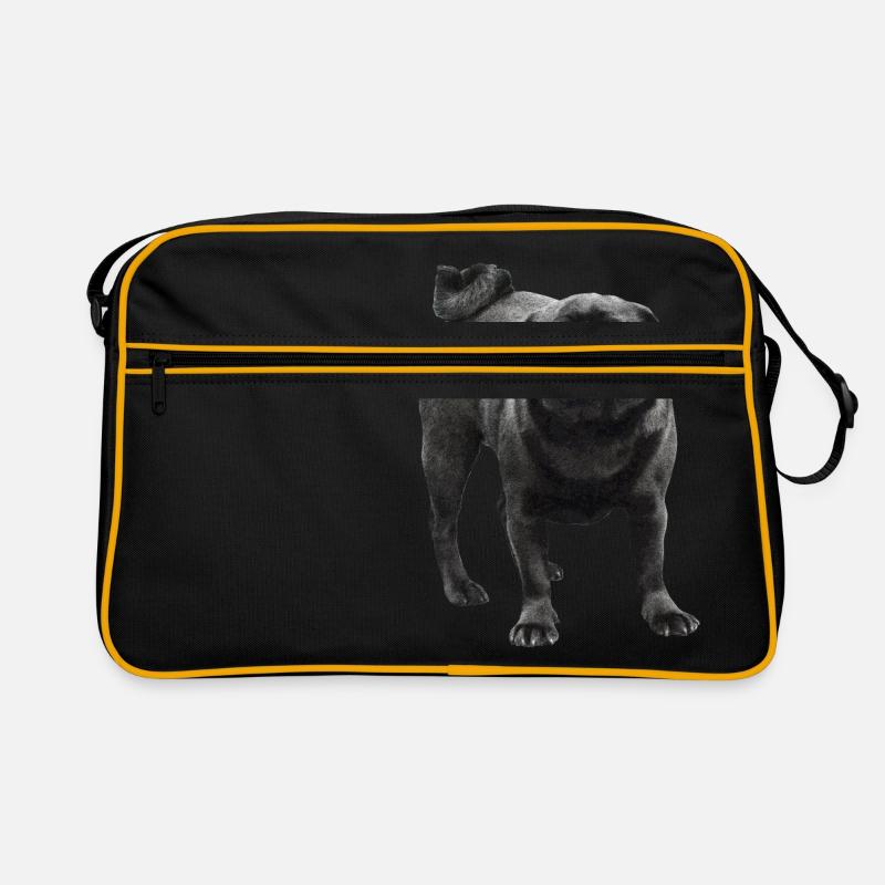 Pug noir Sac Retro