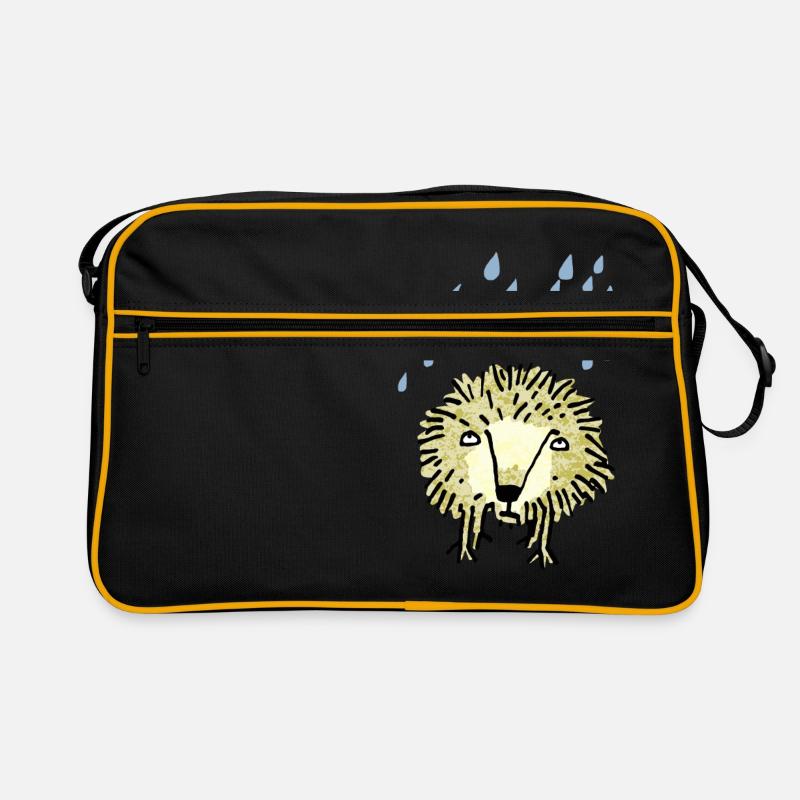 Igel - Retro Tasche - Schwarz/Gold