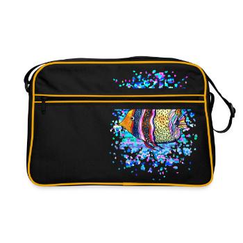 poisson - Sac Retro - noir/or - Devant