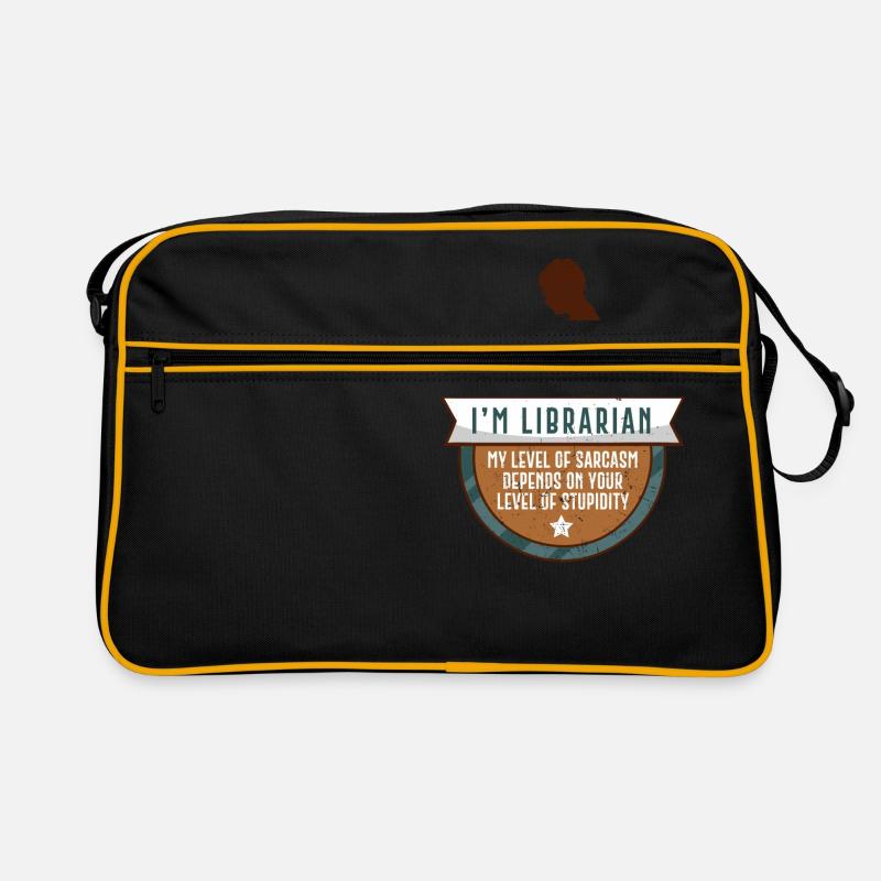 Cadeau de bibliothèque bibliothèque drôle Sac Retro