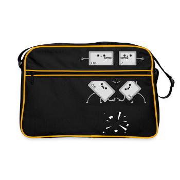 CONTROL Z FUSION (Ctrl z) boule dragon undo - Sac Retro - noir/or - Devant