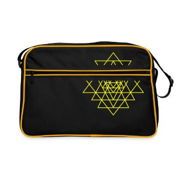 Shri Yantra 11 - Retro Bag - black/gold - Front