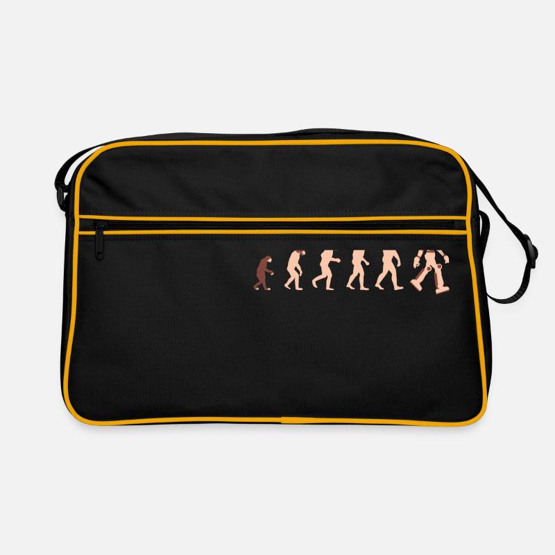 Theory of Evolution Robot Future - Geschenkid Retro Bag
