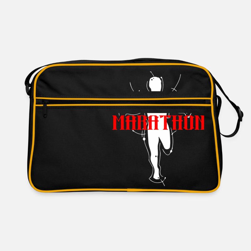 marathon - Sac Retro - noir/or