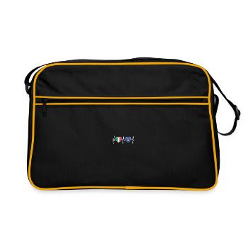 Drapeau de l’Italie et du Kosovo Drapeau du Kosovo - Sac Retro - noir/or - Devant