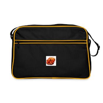 Fire Logo67 - Sac Retro - noir/or - Devant