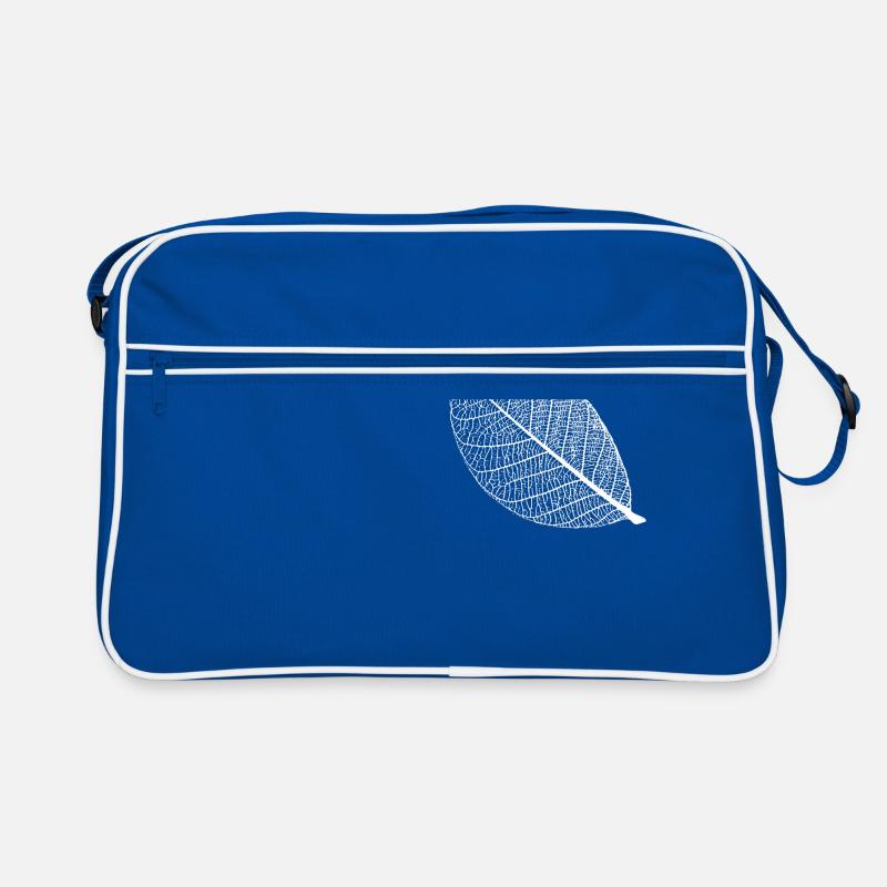 leaf tree forest skeleton pattern nerve love heart Retro Bag