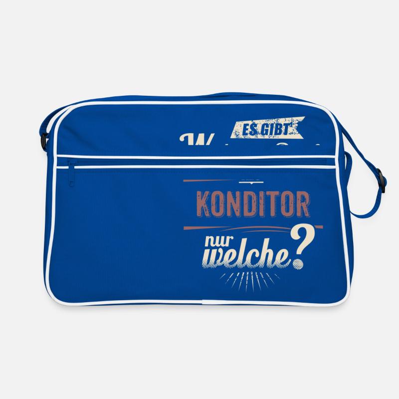 Wichtigere Berufe als - Konditor - rot retro - Retro Tasche
