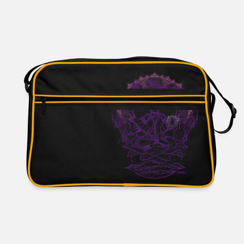 Lakshmi - Retro Tasche - Schwarz/Gold