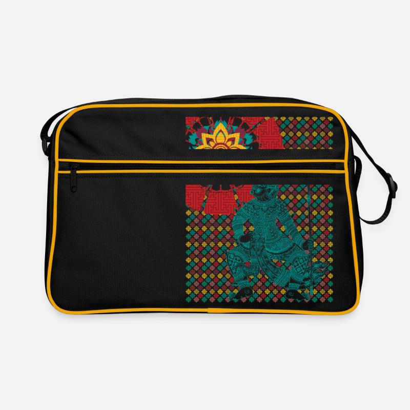 Thai-Krieger Ein Blick auf die Sonne Retro Tasche