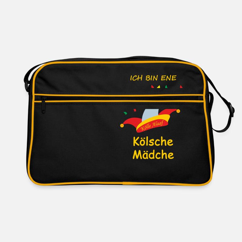 "ICH BIN ENE KÖLSCHE MÄDCHE" 3 Retro Tasche