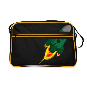 rocket - Retro Bag - black/gold - Front