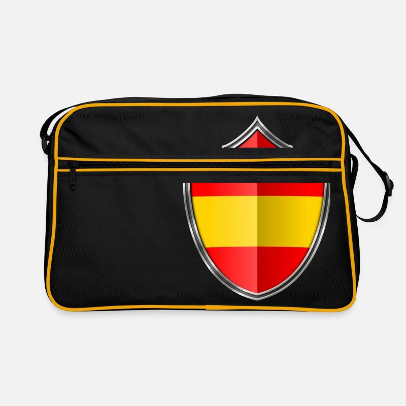 Espagne argent emblème du drapeau 015 Sac Retro