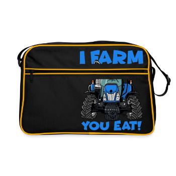 Je ferme vous mangez NH - Sac Retro - noir/or - Devant