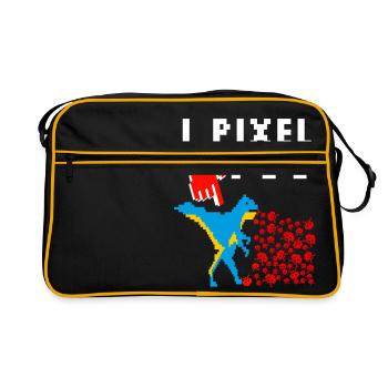pixel - Sac Retro - noir/or - Devant