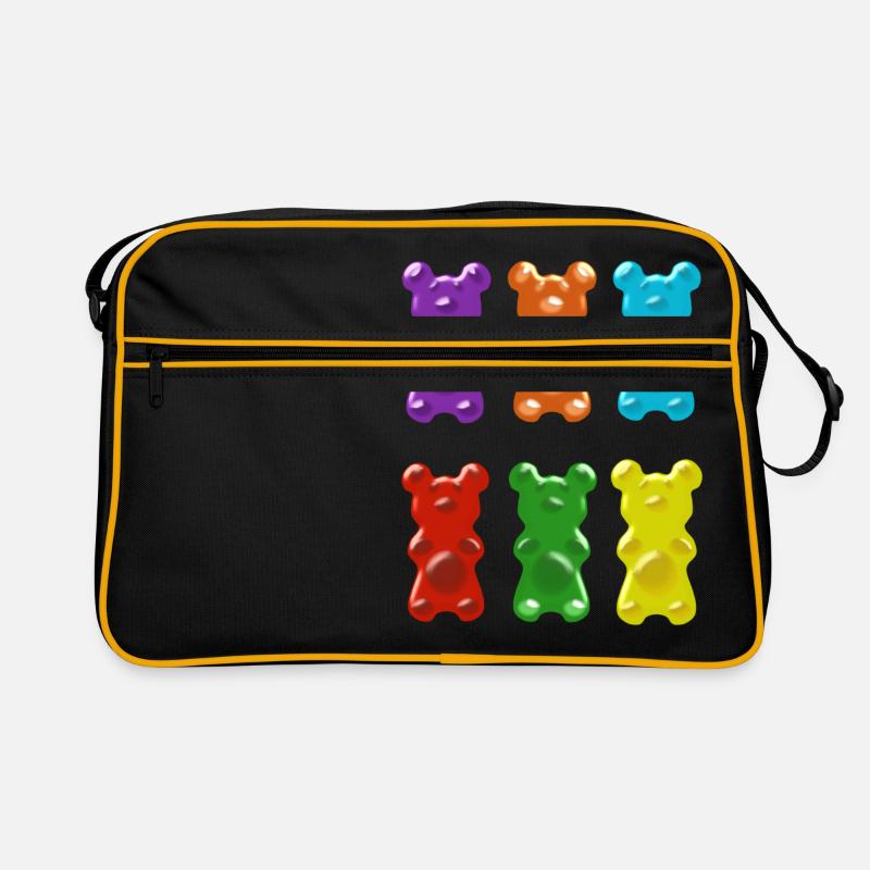 gummibärchen,bärchen,süß Retro Tasche