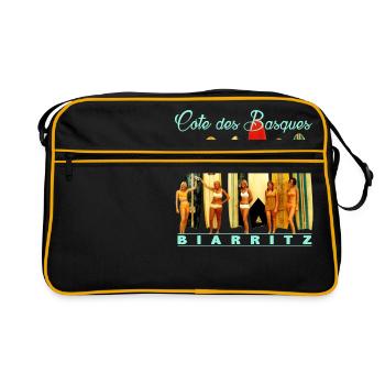 Côte des Basques Biarritz - Sac Retro - noir/or - Devant