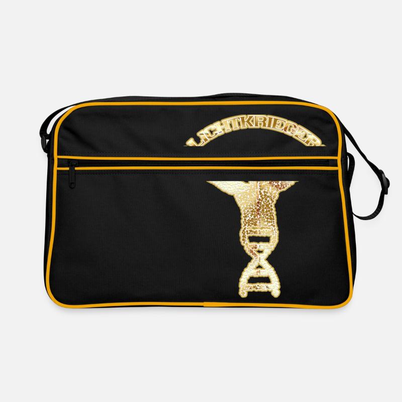 Lichtkrieger - Gold, DNA, Krieger des Lichtes Retro Tasche